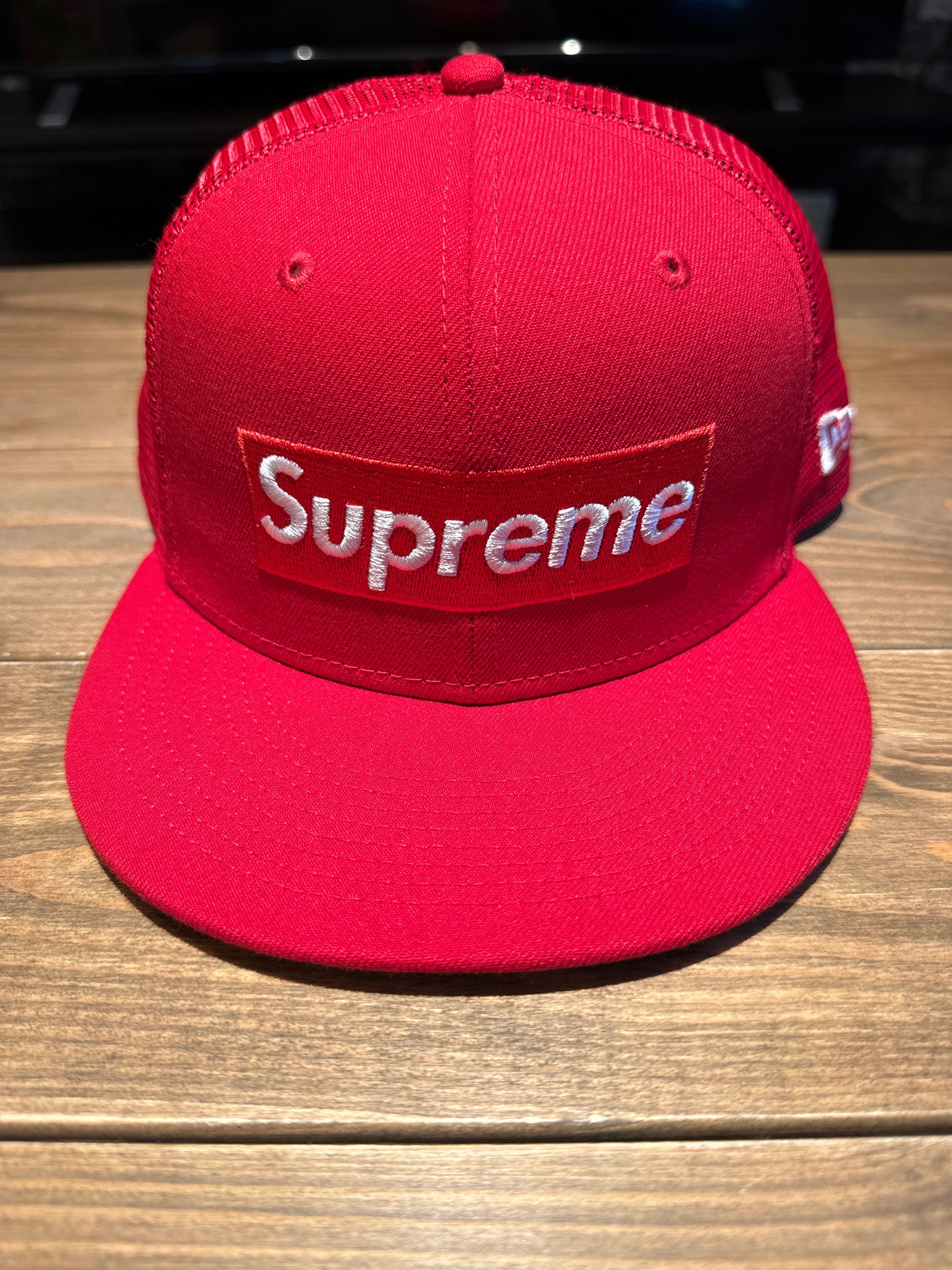 Supreme Box Logo Mesh Back New Era "Red" (22SS)