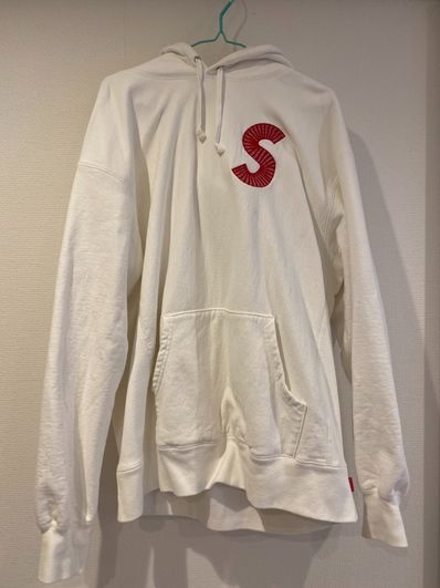 Supreme S Logo Hooded Sweatshirt "White" (20FW)