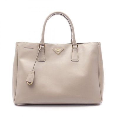 プラダ PRADA SAFFIANO LUX ガレリア トートバッグ バッグ サフィアーノレザー レディース ベージュ系 【中古】