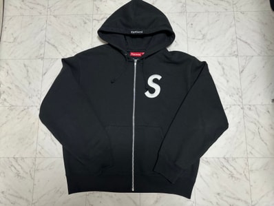 Supreme S Logo Zip Up Hooded Sweatshirt (25FW) "Black"