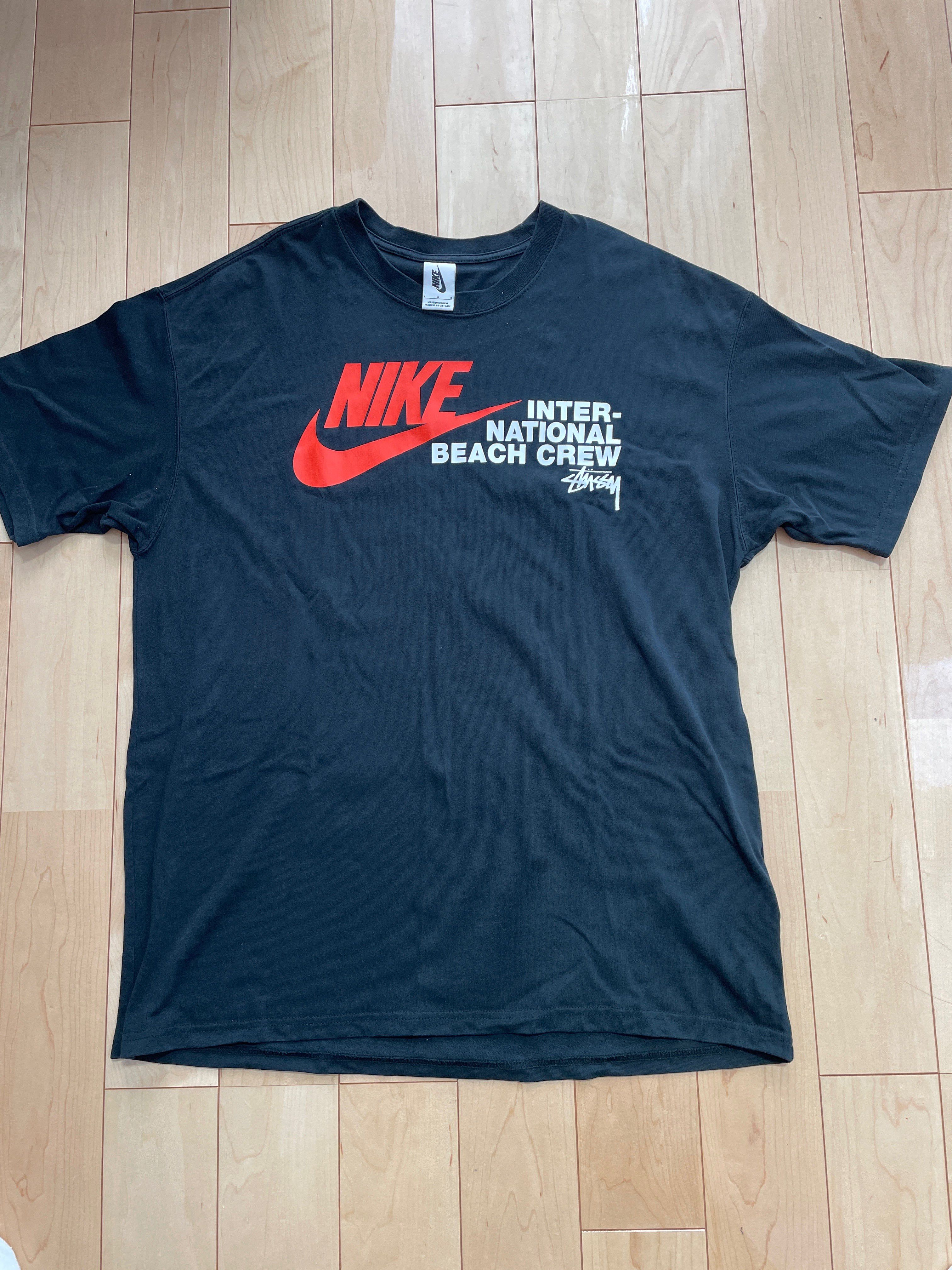 Nike x Stussy International Beach Crew T-Shirt "Black"