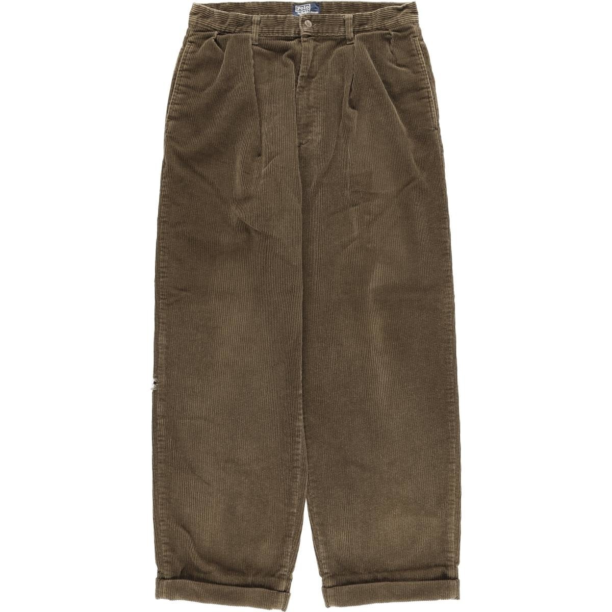 古着 90年代 ラルフローレン Ralph Lauren POLO by Ralph Lauren ツータック コーデュロイパンツ USA製 メンズw30相当 ヴィンテージ/eaa458961
