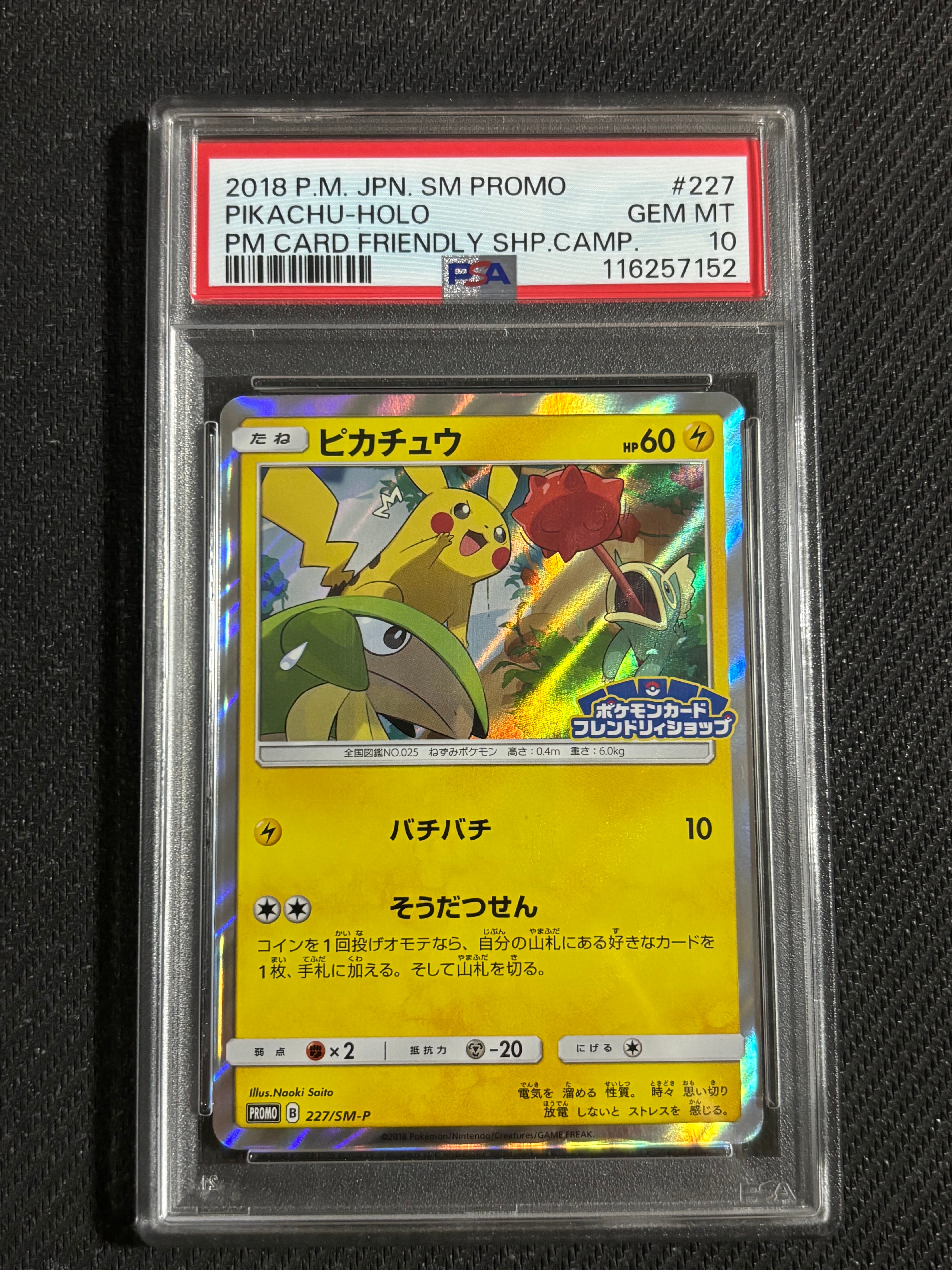 ピカチュウ P [SM-P 227](プロモーションカード「ポケモンカードフレンドリィショップ限定キャンペーン」)