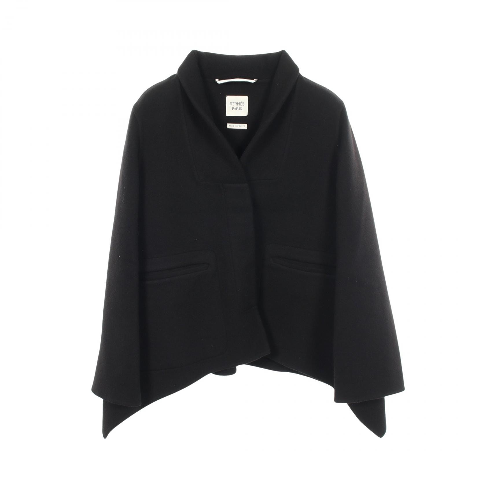 エルメス HERMES 衣料品 アウター カシミヤ レディース ブラック系 【中古】