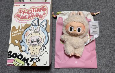 POP MART THE MONSTERS (LABUBU) Exciting Macaron Plush Series SOYMILK
