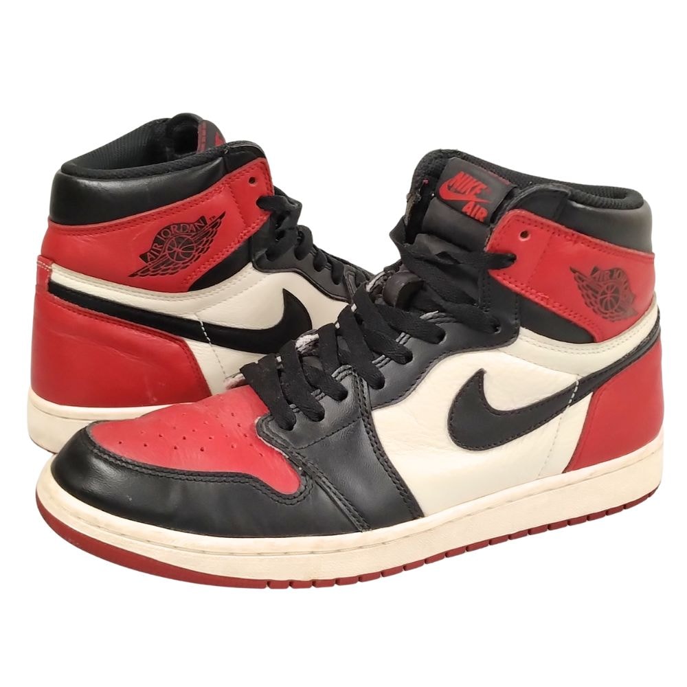NIKE ナイキ 品番 555088-610 AIR JORDAN 1 RETRO HIGH OG Bred Toe エアジョーダン シューズ スニーカー レッド US10=28cm 正規品 / 52773