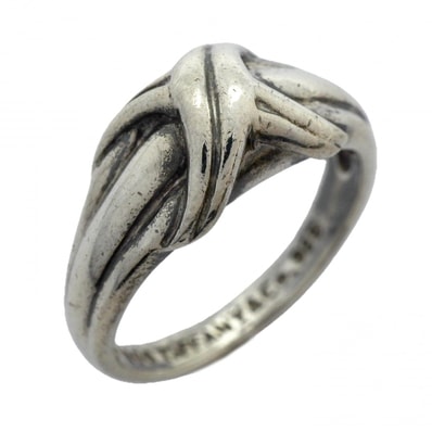 【6jdb0096-k】ティファニー リング シグネチャー シルバー925 11号【中古】レディース