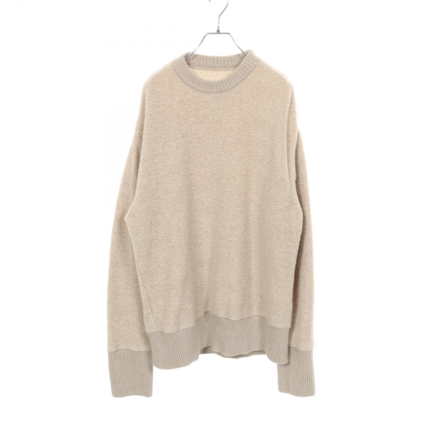 ジルサンダープラス JIL SANDER+ ボア ニット スウェット 衣料品 トップス ウール ファブリック コットン メンズ ベージュ系 【中古】