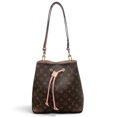 LOUIS VUITTON 美品 ルイヴィトン ネオノエMM モノグラム 2way ショルダーバッグ M44022 PVC レザー MI2187 RFID確認済 バケット 巾着 クロスボディ 肩掛け ヴィトン LV ABランク 中古 鑑定済 ヴィトンバッグ