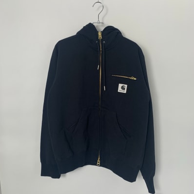 sacai x Carhartt WIP Cotton Jersey Hoodie "Black"