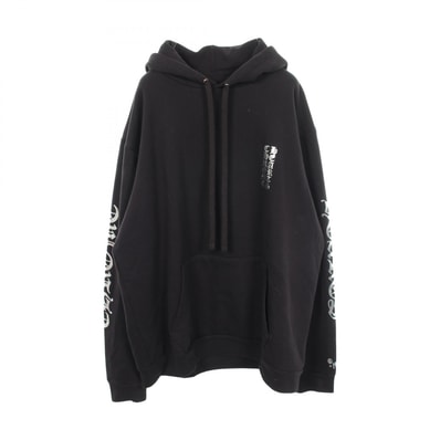 Chrome Hearts Vertical Logo Pullover Hoodie 1988 "Black/Silver"