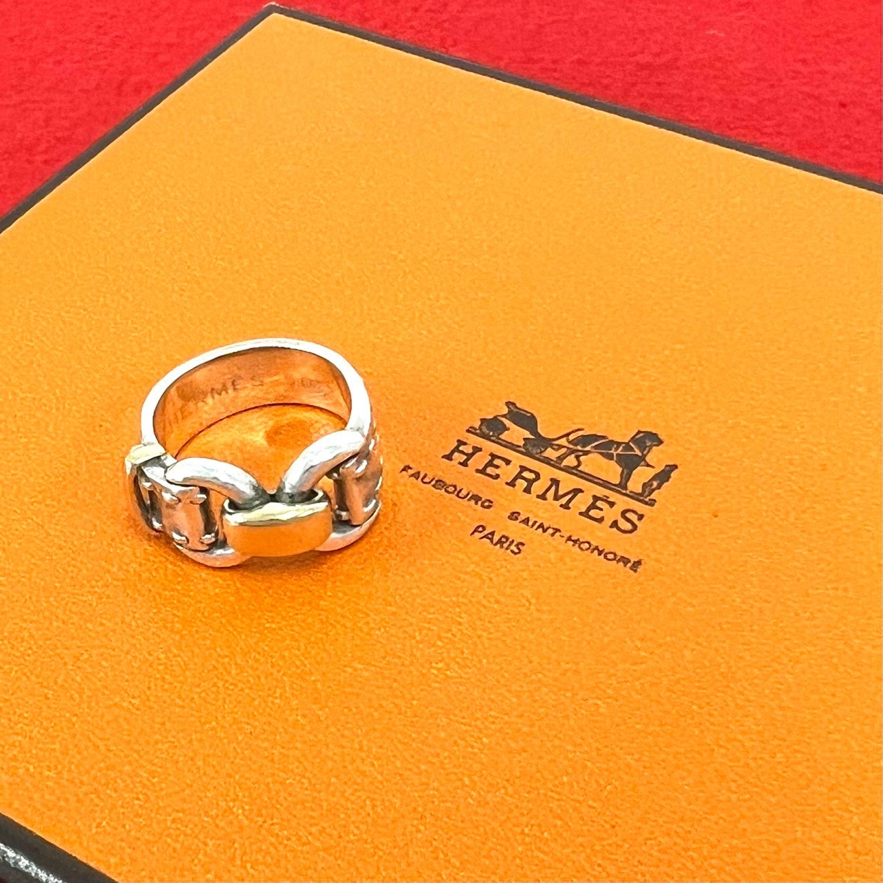 HERMES エルメス モンテヴィデオ リング シルバー925 K18イエローゴールド リング・指輪 9号 シルバー
 19031