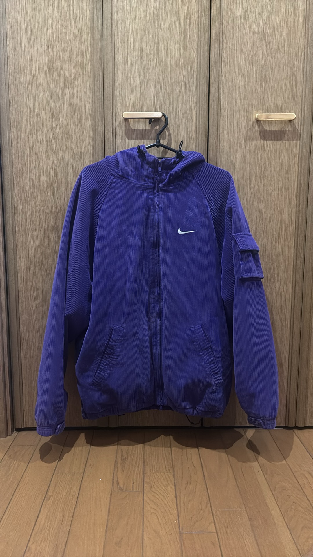 Supreme x Nike Arc Corduroy Hooded Jacket "Purple"