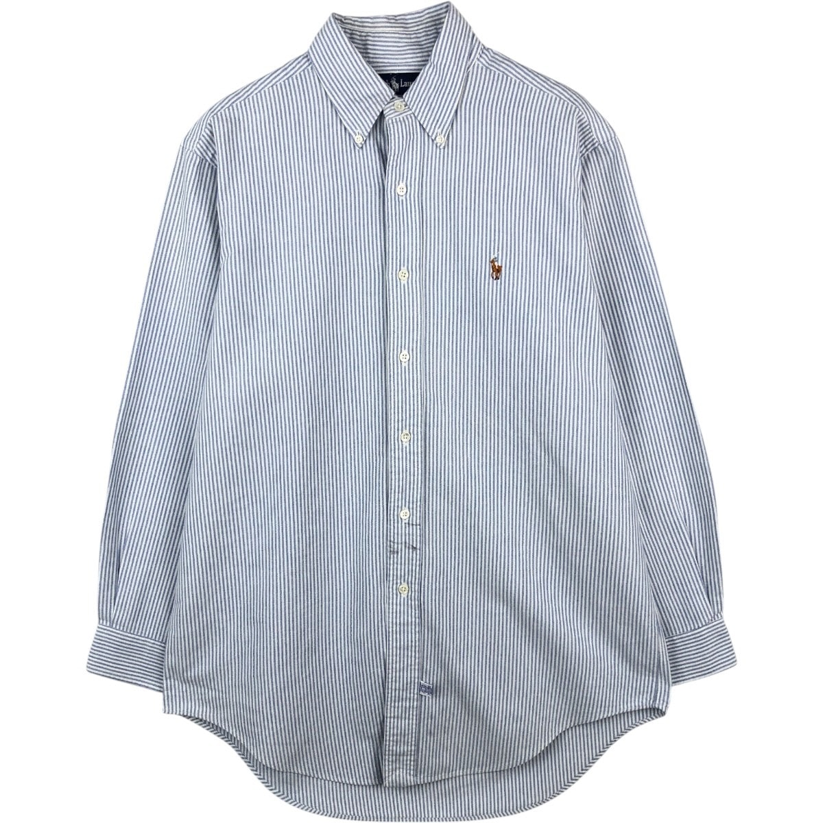古着 ラルフローレン Ralph Lauren 長袖 ボタンダウンストライプシャツ メンズM相当/eaa666368