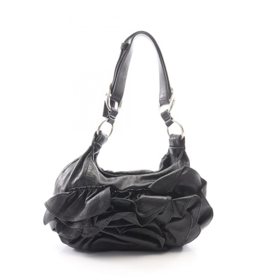 イヴサンローランリヴゴーシュ Yves Saint Laurent rive gauche ナジャ ショルダーバッグ バッグ レザー レディース ブラック系 【中古】