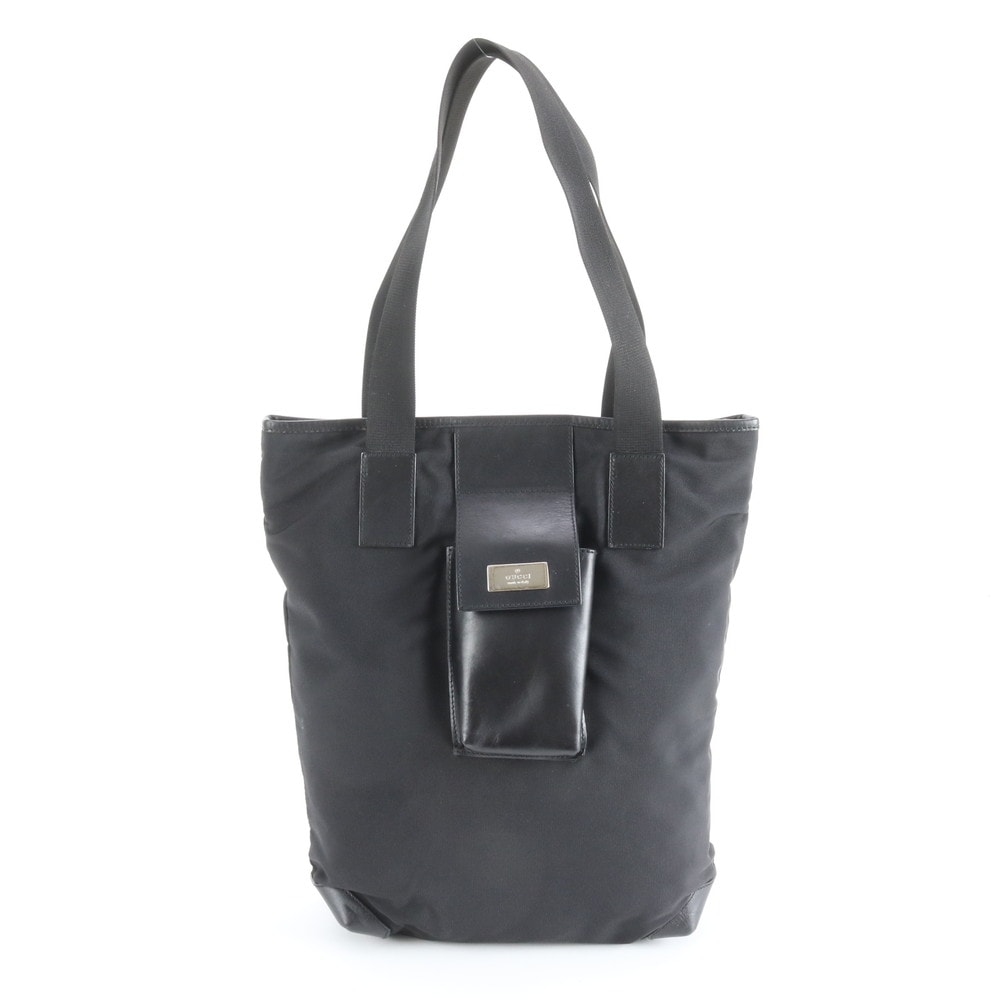 ■美品 グッチ019 0373 トート バッグ レザー×ナイロン