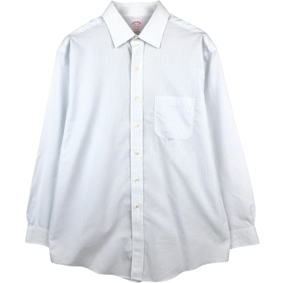 古着 ブルックスブラザーズ Brooks Brothers Est.1818 MADISON 長袖 コットンチェックシャツ メンズL相当/eaa662555
