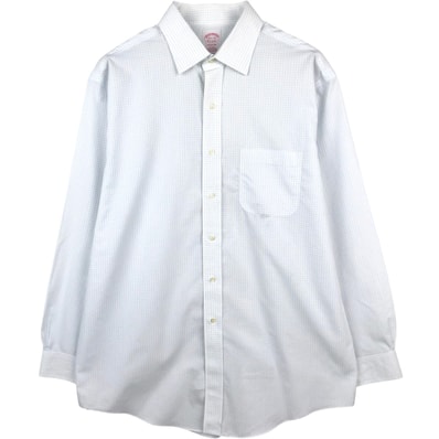 古着 ブルックスブラザーズ Brooks Brothers Est.1818 MADISON 長袖 コットンチェックシャツ メンズL相当/eaa662555