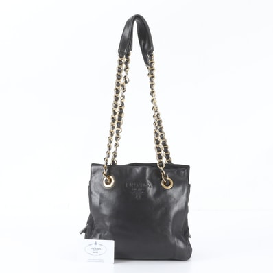 ■美品 プラダ チェーン B4329 ショルダーバッグ レザー