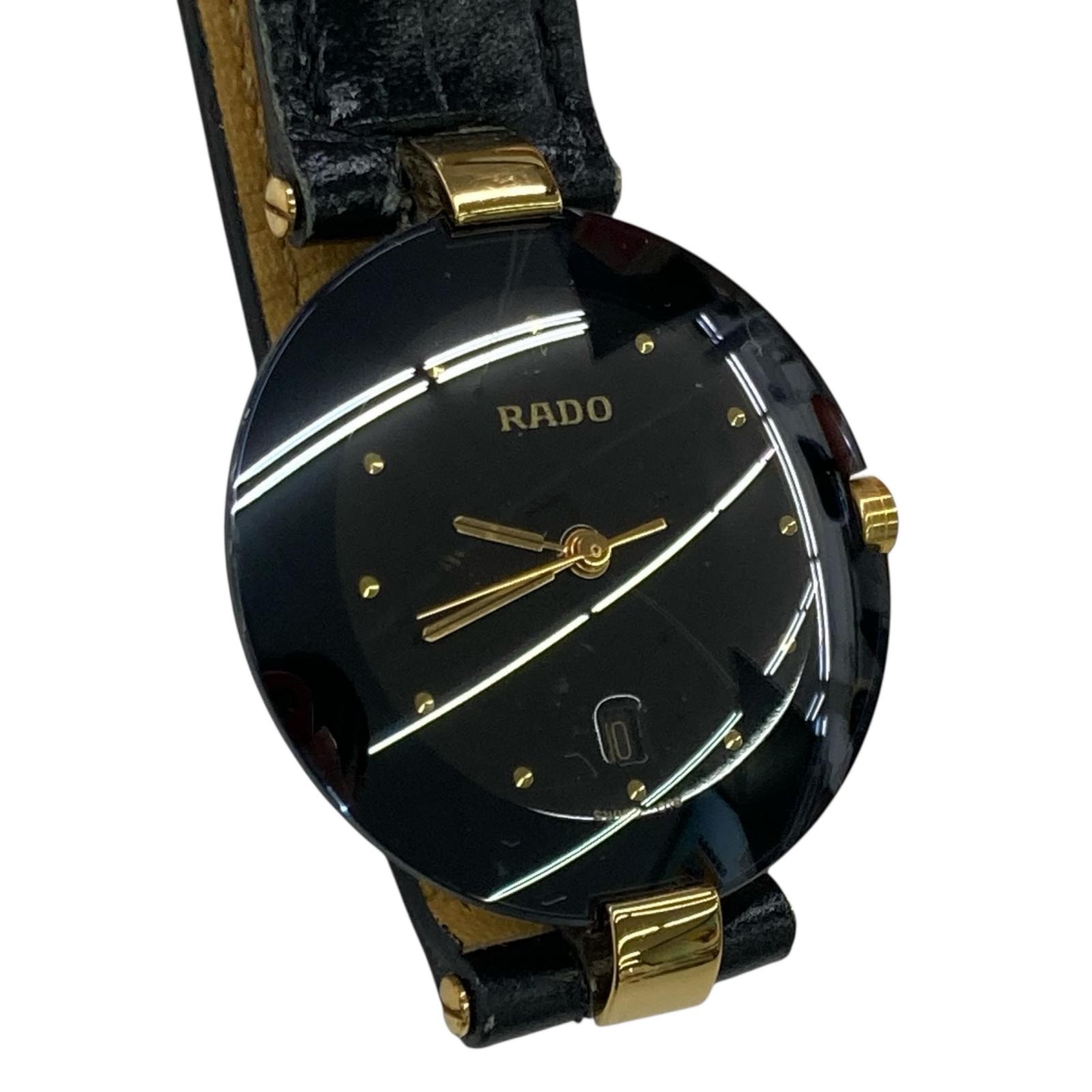 186000 RADO ラドー 腕時計(クォーツ) 129.4077.4N  クポール デイト クリスタルガラス クォーツ腕時計 レディース
