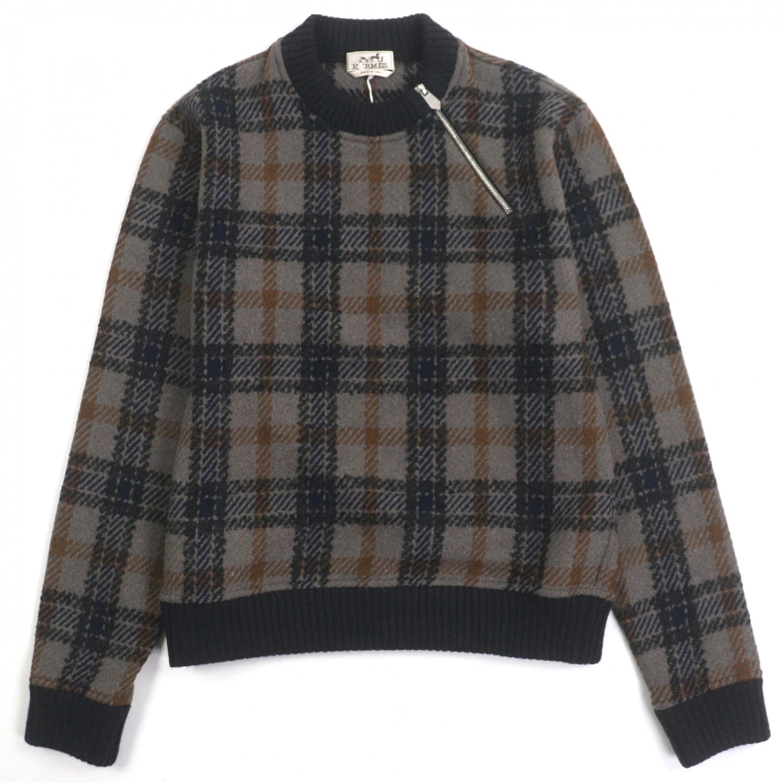 未使用品 エルメス セーター グレー メンズ S