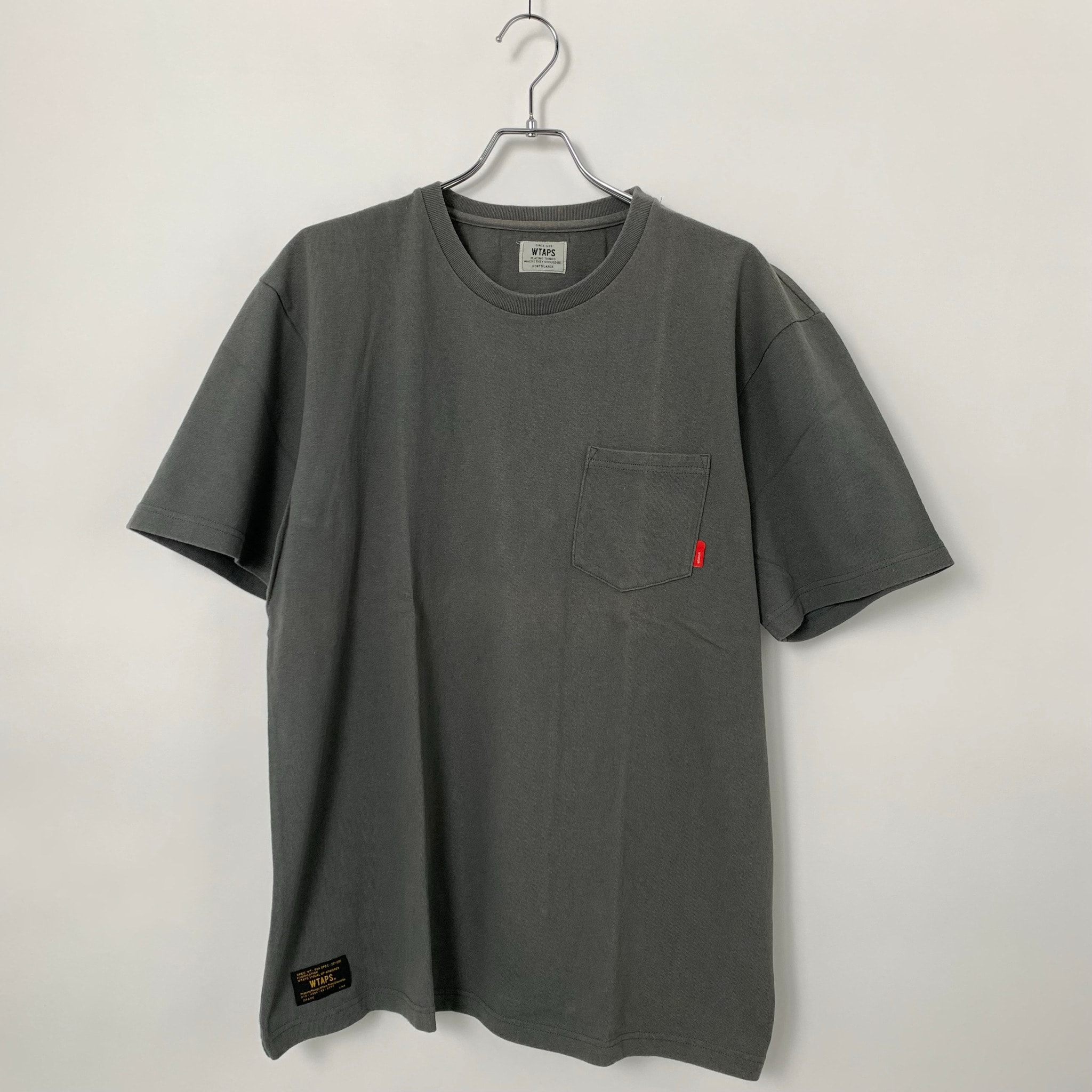 WTAPS BLANK SS C-NECK Gray