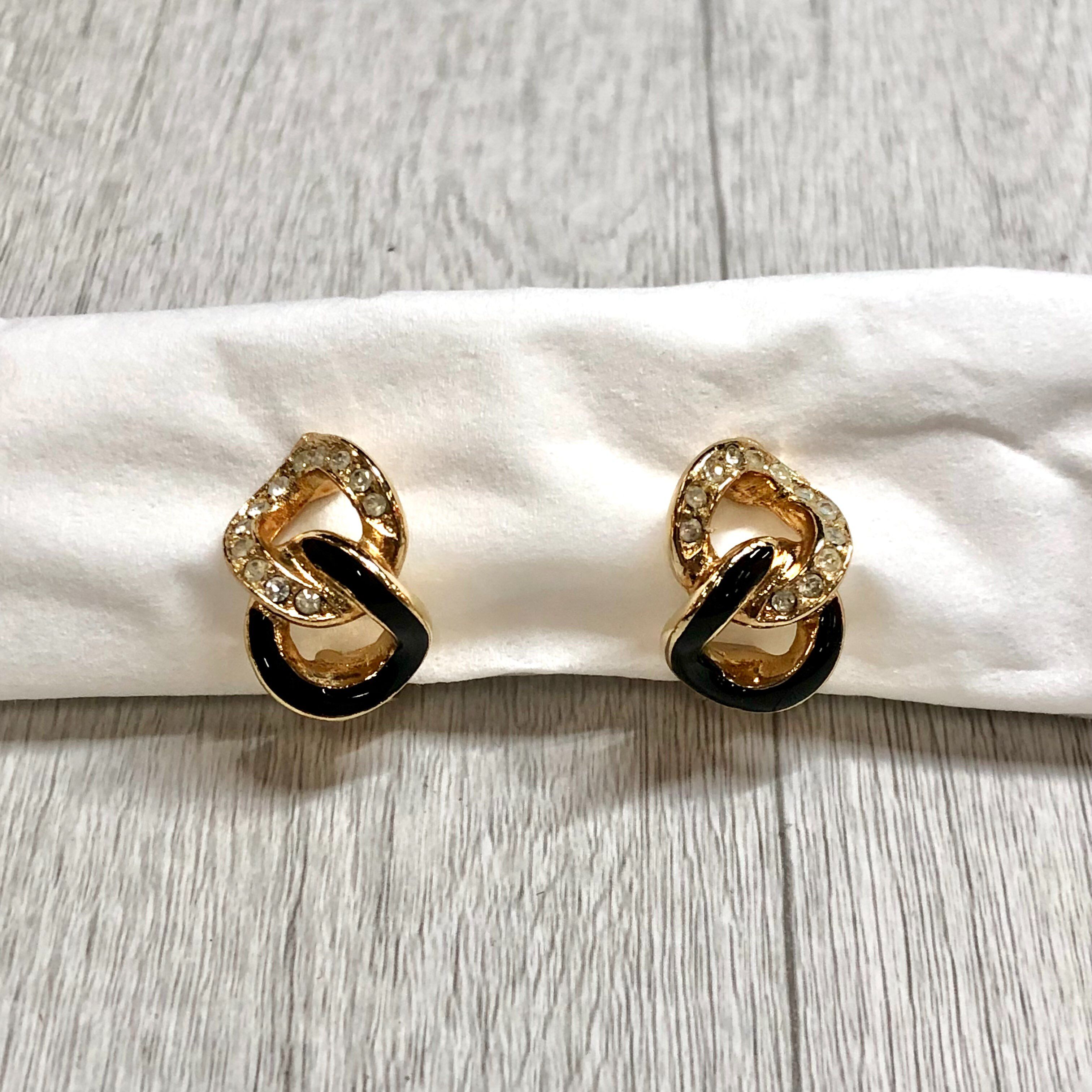 ディオール イヤリング ラインストーン