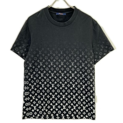 ルイヴィトン RM211Q NGP HKY46W 21SS ブラック モノグラム グラデーション Tシャツ XL