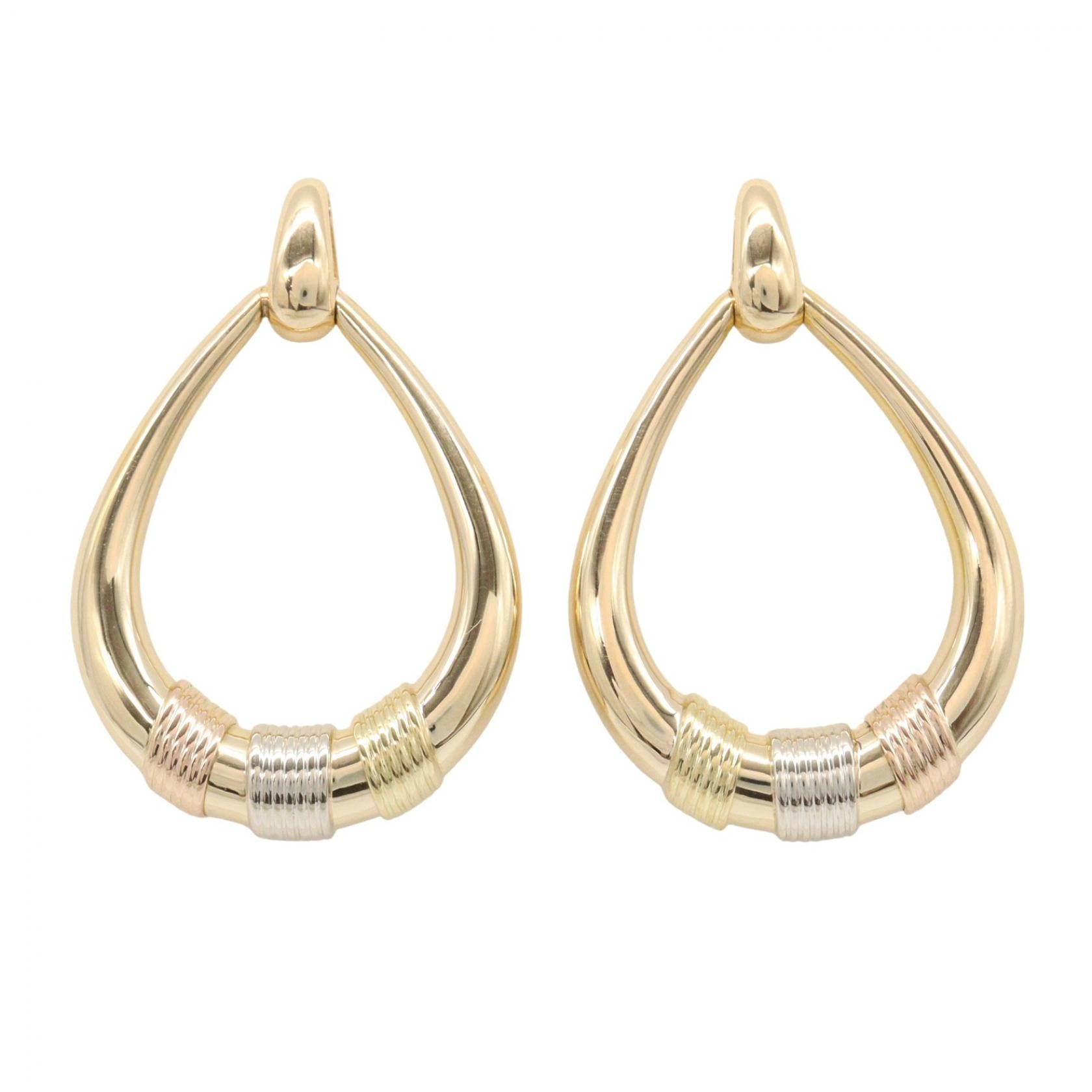 カルティエ CARTIER ドアノッカーモチーフ ピアス ピアス ジュエリー K18(イエローゴールド) K18WG(ホワイトゴールド) K18PG(ピンクゴールド) レディース ゴールド系 / シルバー系 【中古】