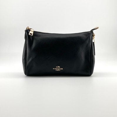 COACH(コーチ) ペブルレザー ゴールドチェーン F36666 ショルダーバッグ ブラック