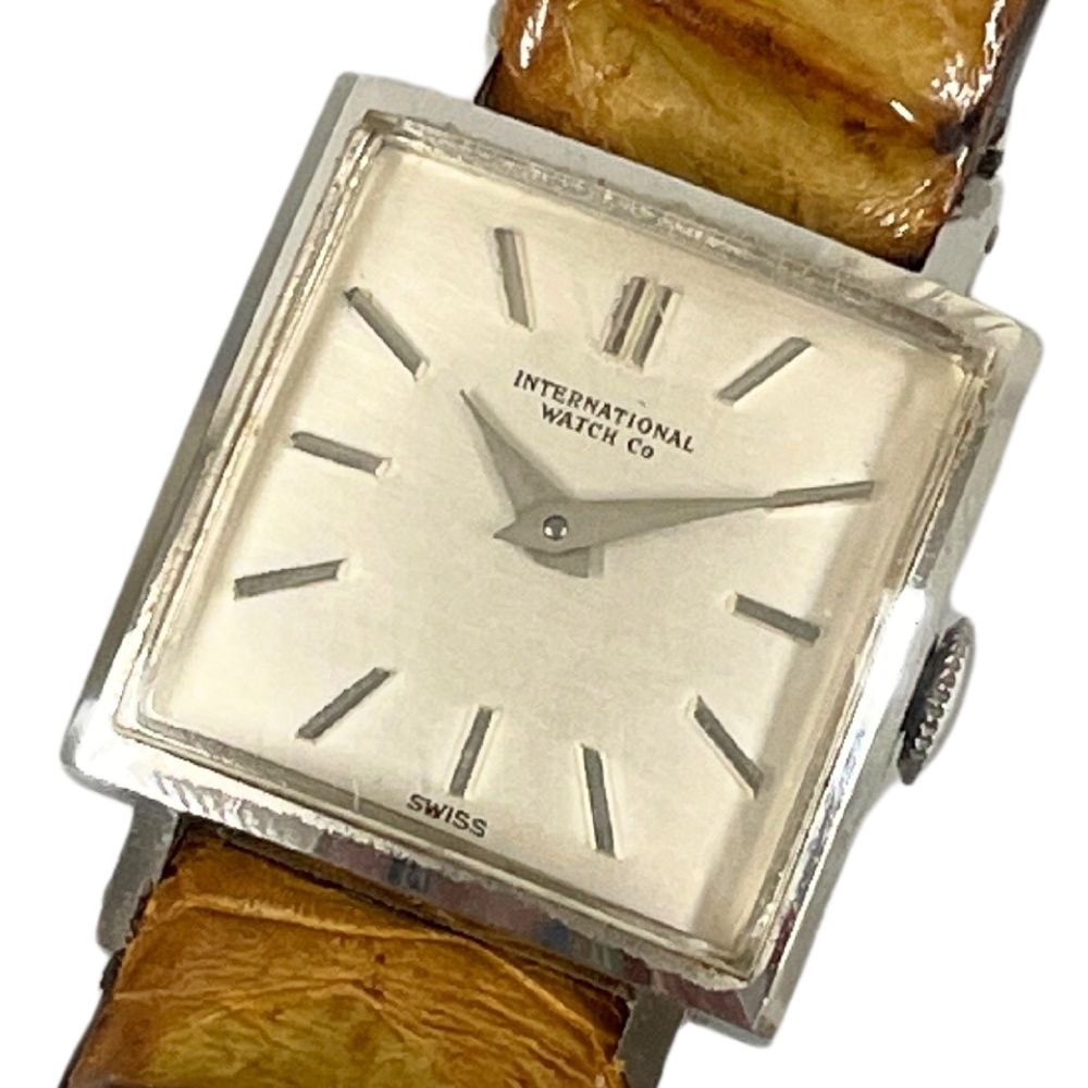 IWC インターナショナルウォッチカンパニー レディース シャフハウゼン スクエア 手巻き アンティーク ベルト社外 腕時計 正規品 / C292