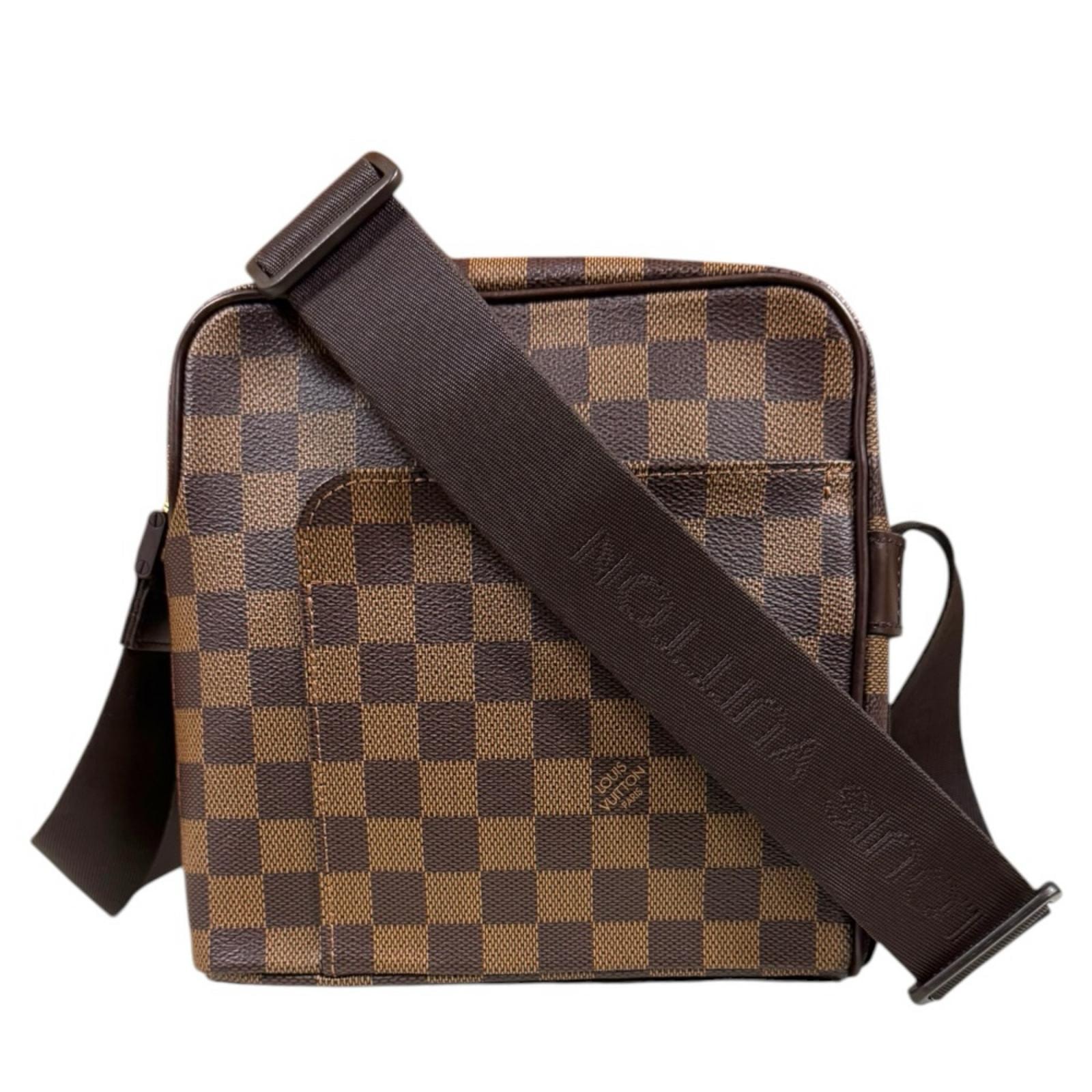 ルイヴィトン オラフPM ダミエ ショルダーバッグ ダミエキャンバス N41442 ブラウン レディース LOUIS VUITTON  中古