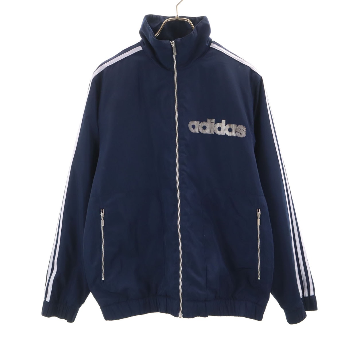 adidas アディダス ジャケット L ネイビー 薄中綿入り