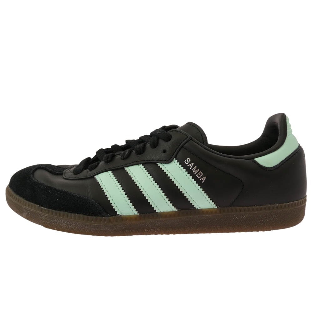 adidas アディダス スニーカー Samba OG Clear Mint Pack サンバ クリア ミント パック ローカット スニーカー ブラック系 26.0cm【中古】