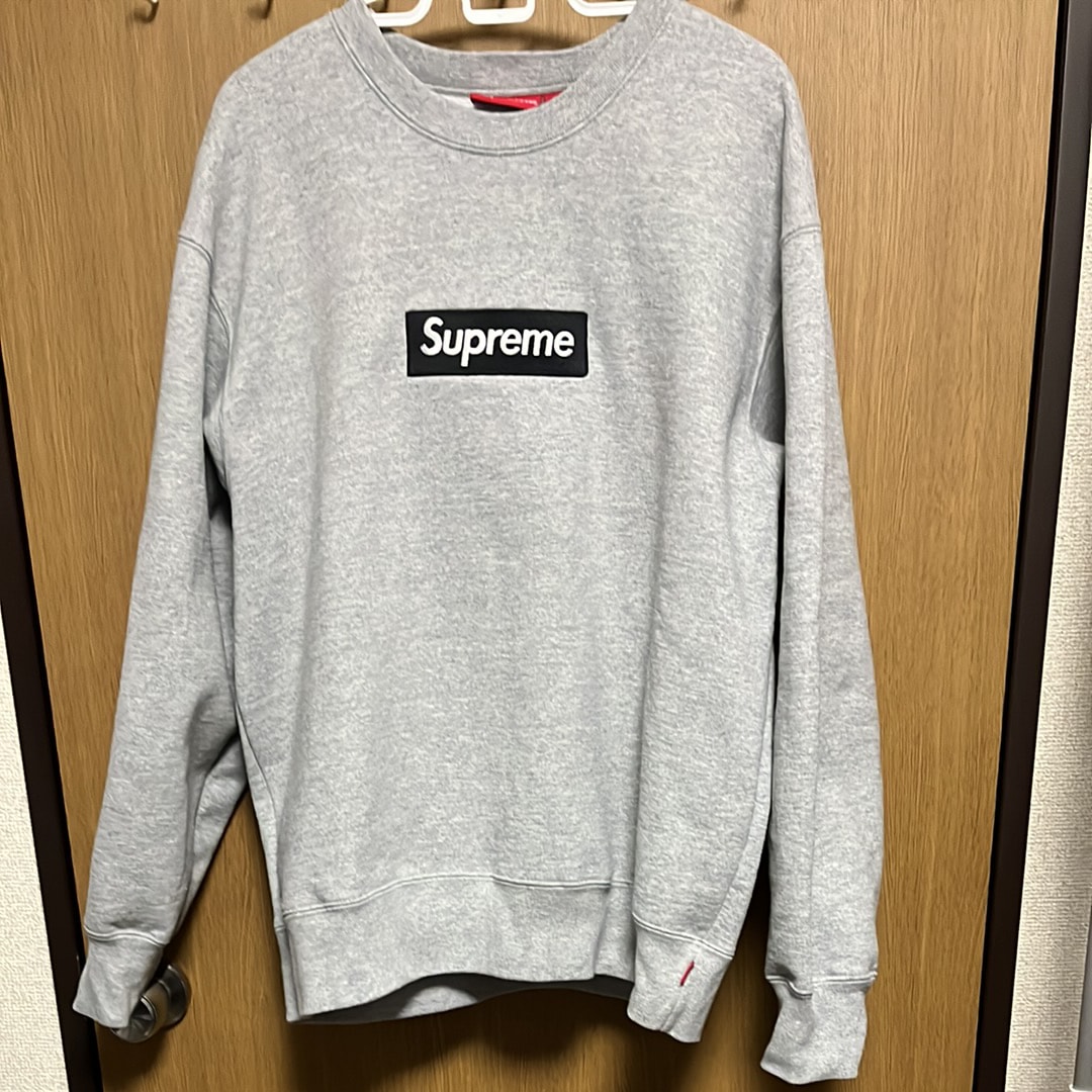 Supreme Box Logo Crewneck "Heather Grey" (22FW)