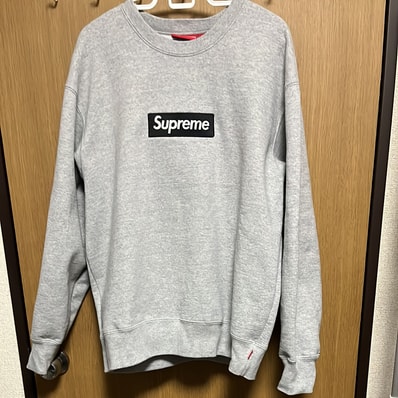 Supreme Box Logo Crewneck "Heather Grey" (22FW)
