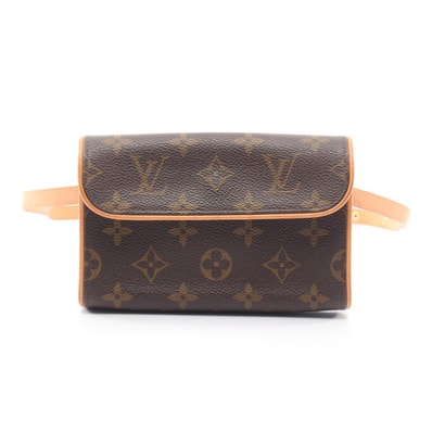 ルイ・ヴィトン LOUIS VUITTON ポシェットフロランティーヌ ウエストバッグ ボディバッグ バッグ PVCコーティングキャンバス レザー モノグラム レディース ブラウン系 M51855 【中古】