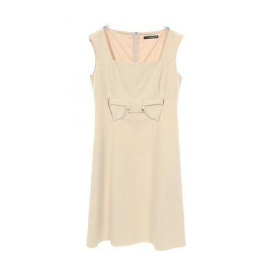 フォクシー ニューヨーク FOXEY NEW YORK グレース ワンピース 衣料品 トップス ポリエステル レディース ベージュ系 26153-APSAZ05 【中古】
