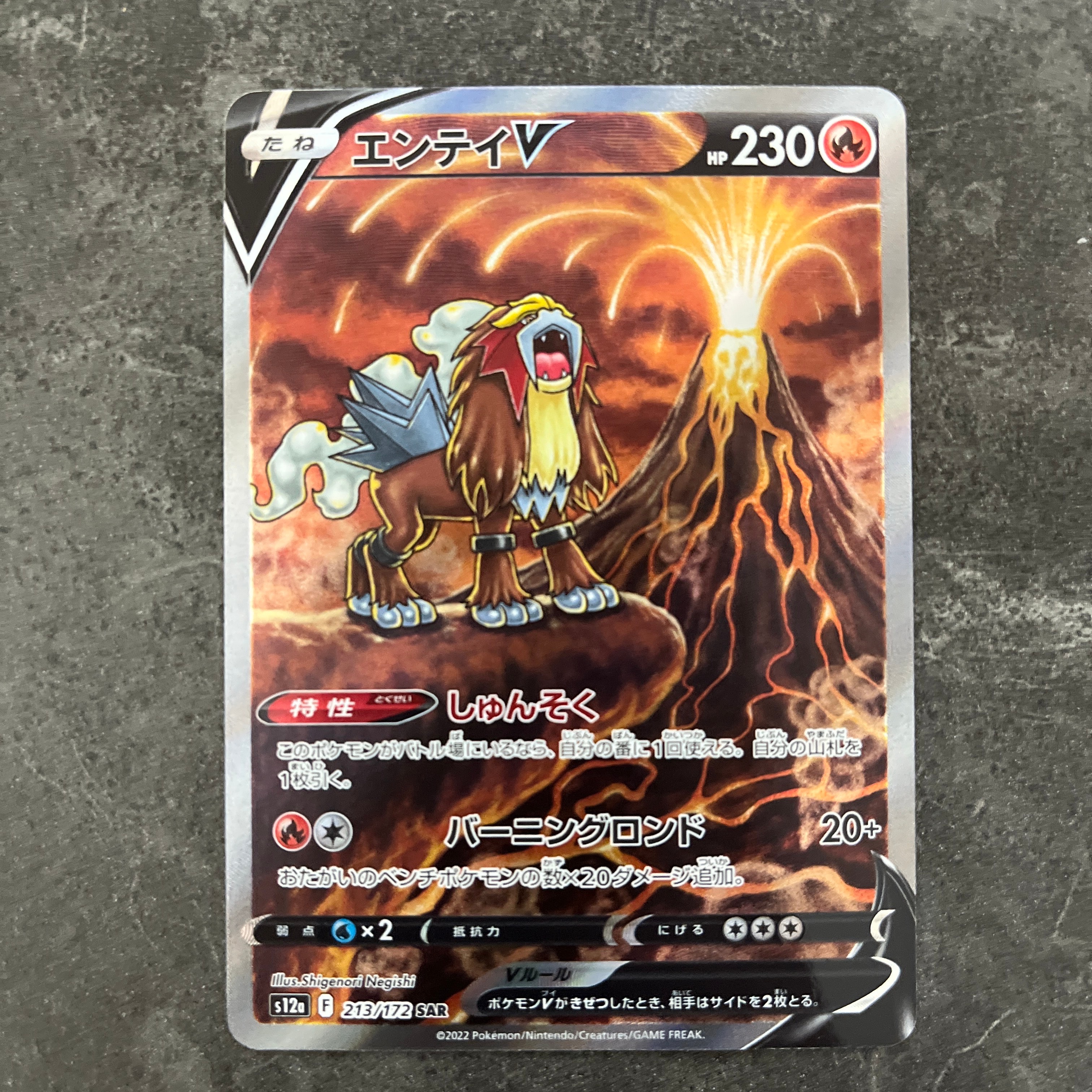 PSA10】エンテイV SAR[s12a 213/172](ハイクラスパック「VSTAR