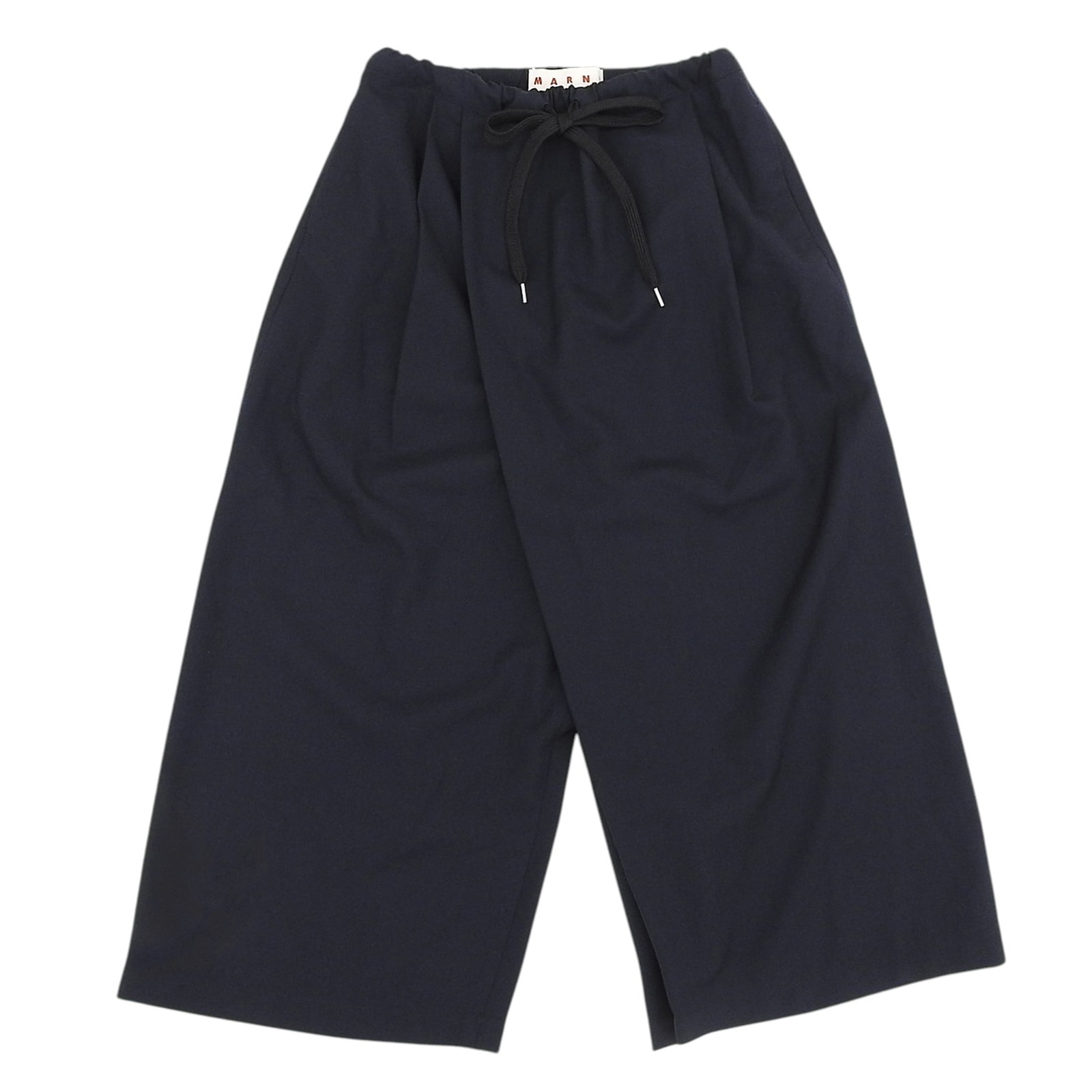 極美品 マルニ パンツ ネイビー レディース 38 PAMA0074A0TW839