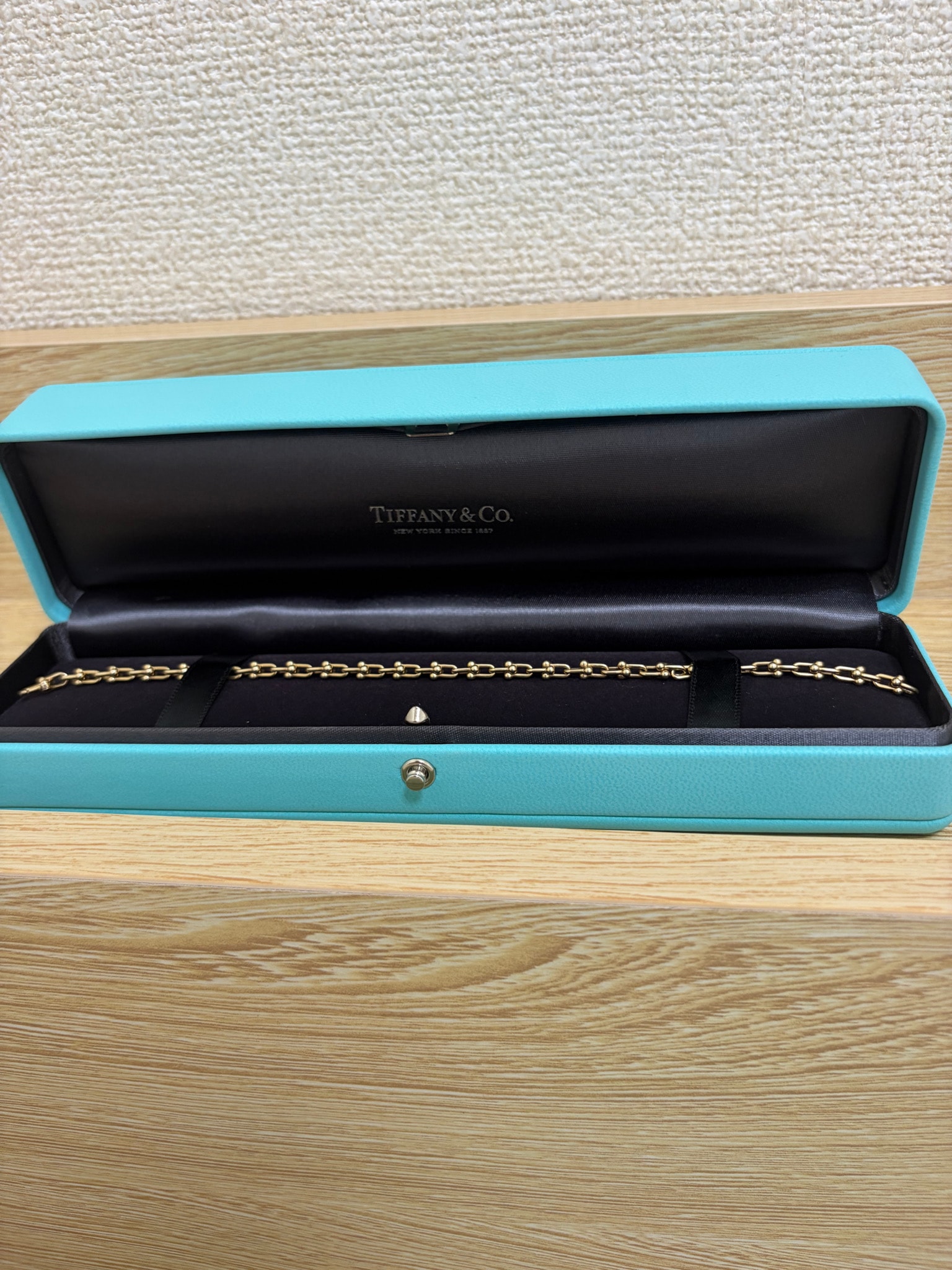 【TIFFANY&Co. ティファニー】ハードウェア ブレスレット イエローゴールド マイクロサイズ Large