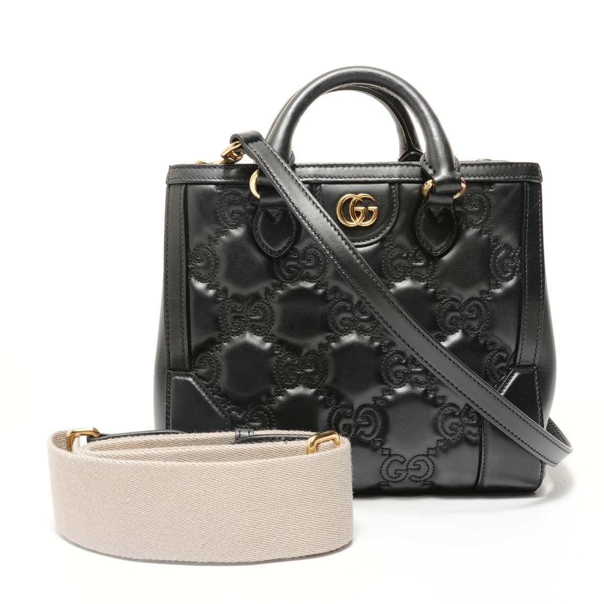 グッチ GUCCI GGマトラッセ 2WAY トートバッグ ハンドバッグ【中古】