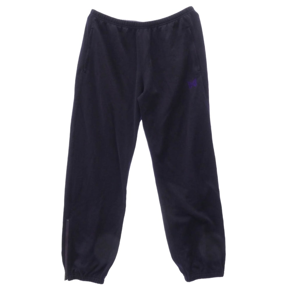 Needles ニードルス パンツ OT249 Zipped Sweat Pants パピヨン刺繍 裾ジップ スウェット トラックパンツ パープル系 XL【中古】