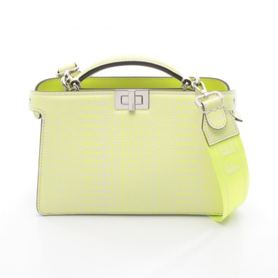 フェンディ FENDI FENDI × MARC JACOBS ピーカブー ISeeU アイシーユー エックスクロス ハンドバッグ バッグ レザー レディース イエロー系 / ホワイト系 7VA582 【中古】