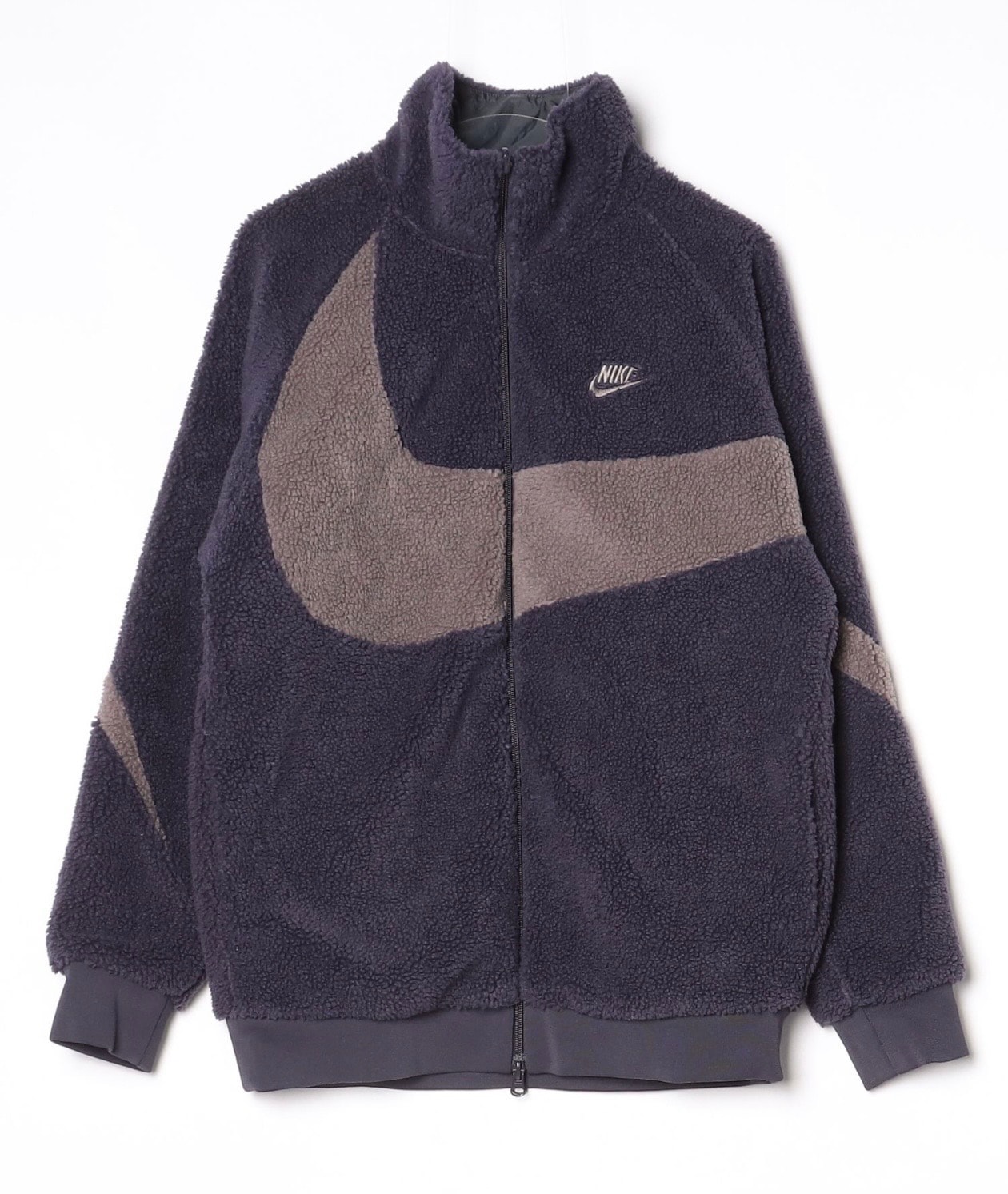 Nike Big Swoosh Reversible Boa Jacket "Cave Purple"