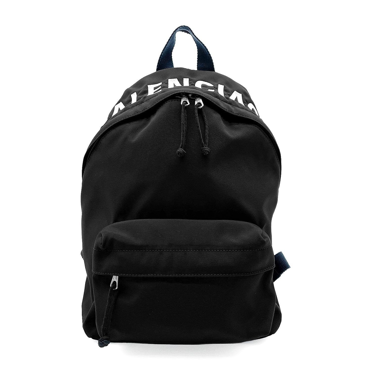 BALENCIAGA バレンシアガ ウィール ロゴ リュック・デイパック
 バックパック 565798 ナイロン ブラック レディース
 【中古】