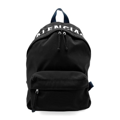 BALENCIAGA バレンシアガ ウィール ロゴ リュック・デイパック
バックパック 565798 ナイロン ブラック レディース
【中古】