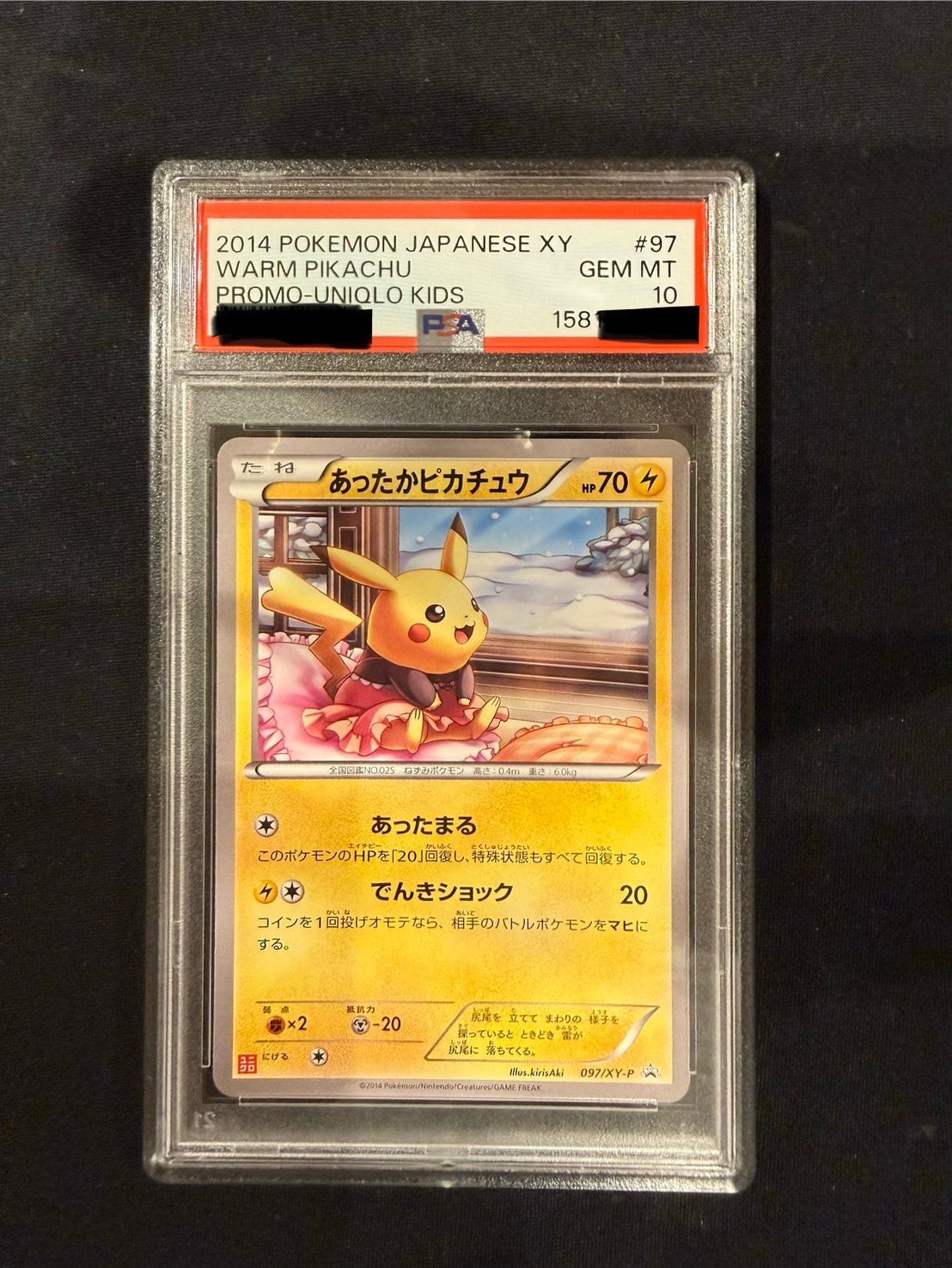 あったかピカチュウ: プロモ[XY-P 097/XY-P](プロモーションカード「XY-P」)