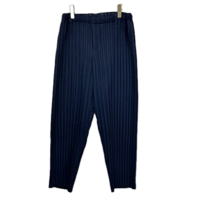 オムプリッセ イッセイミヤケ 24SS HP41FF251 ネイビー BOX PLEATS ENSEMBLE PANTS 1