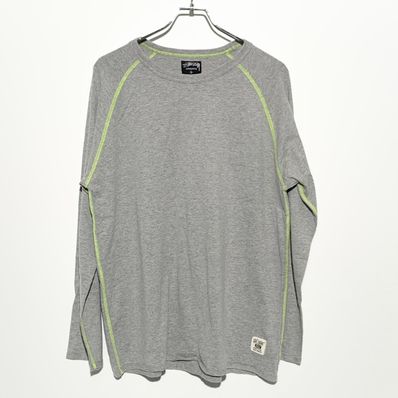 STUSSY L/S TEE gray